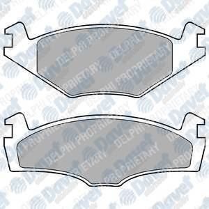 DELPHI LP979 Fren Balatasi On (137mm) Polo Ii Iii 94-